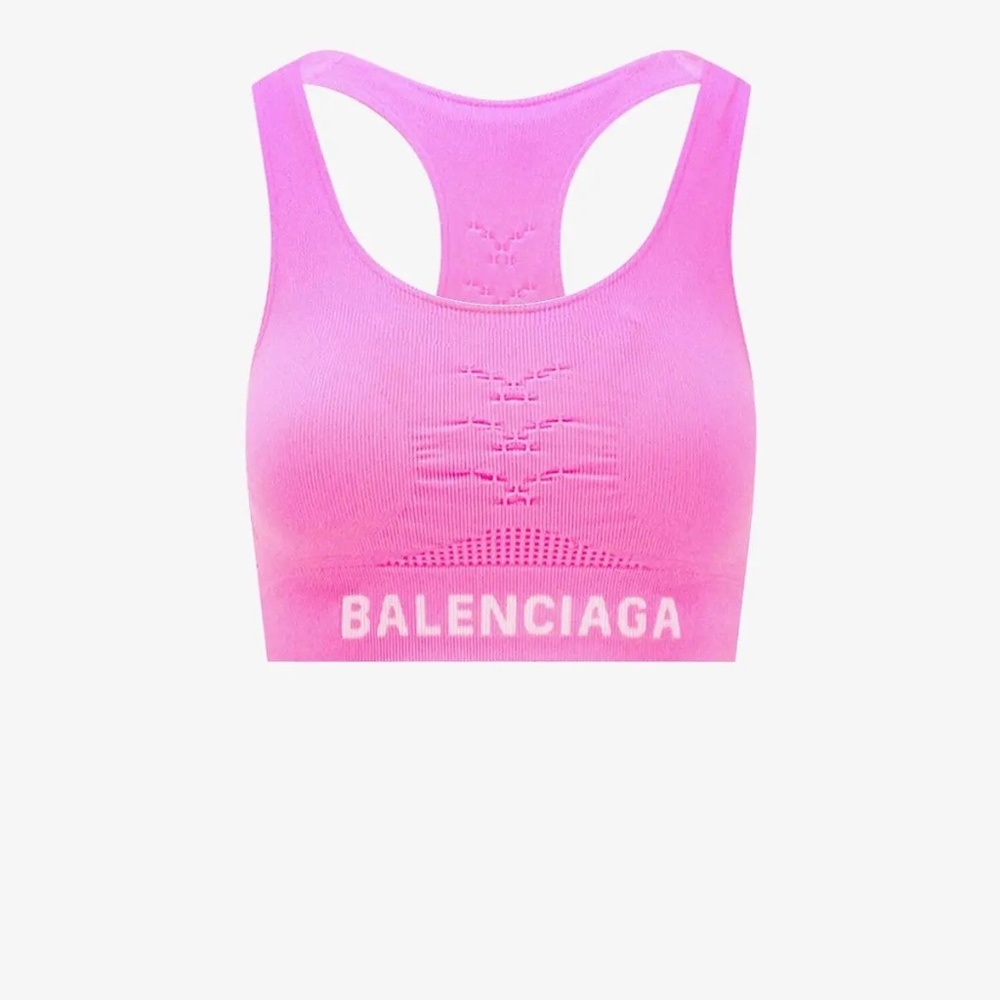 Balenciaga Pink Sports Bra Sz Lg Orig. $600